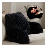 Supportive Cushion for Back Faux Fux Ribbed,