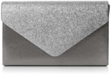 SwankySwans Kelly Glitter Envelope Clutch Bag