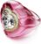 Swarovski Dulcis Collection Cocktail Ring, Heart cut, Pavé, Heart, Pink