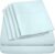 Sweet Home Collection 6 Piece Bed Sheets 1500 Thread Count Fine Microfiber Deep Pocket Set-Extra Pillow Cases, Value, RV Short Queen, Aqua