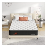 Sweetnight Gel Memory Foam Hybrid Mattress, Super King, 180x200x25cm, Black