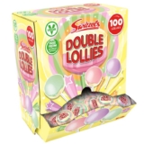Swizzels Double Lollies Sweets Dispenser Box, Vegan Friendly Sweets (100 Lollipops Per Box) (£6.12 S&S)