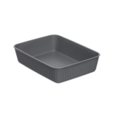 TATAY A5 Baobab Plastic Storage Basket, Grey