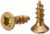 TIMCO Solo Chipboard & Woodscrews – Gold – 3.5 x 12 – Box of 200