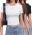 TNNZEET 3 Pack Womens Y2K Basic Top Going Out Crop T Shirt UK Short Sleeve Crew Neck Clothing for Fashion