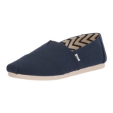 TOMS Men Alpargata Navy Recycled Cotton Canvas UK7.5
