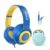 TONOSHARK Kids Foldable Wired Headphones with Mic, 85/94 dB, Blue