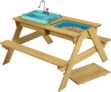 TP Toys Splash & Play Wooden Picnic Table Including A Splash Tub And Sin. Recycles The Water, Wooden Picnic Table Sandpit, Kids Garden Furniture And Outdoor Dining, FSC Certified Wood – 2 Years