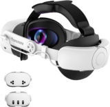 TRANSNOVO 10000mAh Battery Head Strap for Meta Quest 3S/Quest 3/Quest 2 Accessories, Elite Strap with One-Button Retractable Adjustment and Digital Display, Enhanced Comfort & Extends Playtime by 2-4h