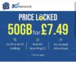 Talk Home Mobile Sim Only 50GB Data, Unlimited Mins & Texts – 1 Month Contract – No Price Rise, EU Roaming Included