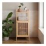 Tallis Open Shelf Storage Unit, Bamboo H 95.5cm X W 40cm X D 30cm