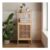 Tallis Open Shelf Storage Unit, Bamboo H 95.5cm X W 40cm X D 30cm