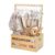 Tan Kelvenix Wooden Baby Shower Basket with Handle