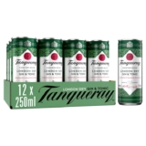 Tanqueray London Dry Gin & Tonic 12 x 250ml Pre-Mixed Cans with voucher