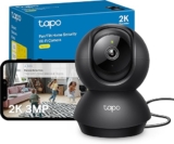 Tapo C211 2K 3MP Pan/Tilt Indoor Camera House Security Camera, WiFi Camera, No Monthly Fee, AI Detection, Dog Camera, Baby Camera Monitor, CCTV, 360 View, Night Vision, Works with Alexa & Google