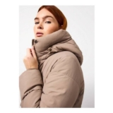 Taupe Longline Belted Padded Coat XL