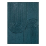 Teal Textured Abstract Art – Teal