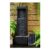 Teamson Home Outdoor Solar-Powered Waterfall Fountain, Black