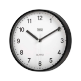 Teesa Clock Analog Wall Universal 20 cm TSA0038B Black