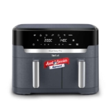 Tefal XXL Dual Easy Fry 11L Air Fryer, Dual Drawer, No Oil, Extra Crisp, Roast, Bake, Reheat, Dehydrate, 7 Pre-set Programs, Dishwasher