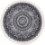 Terafeels Round Area Rug Bedroom Classic Tassels Carpet Short Pile Non-Slip Vintage Cotton Thin Machine Washable Floor Rug for Kitchen Hallway Dining Room 90cm,10090