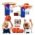 Terramus Indoor Mini Basketball Hoop Set, 2 Hoops, LED Scoring