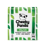 The Cheeky Panda Bamboo Toilet Rolls Bulk Buy 48 Rolls of 3 Ply