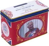 The Coronation of HRH King Charles III Tea Tin with 40 English Breakfast Teabags