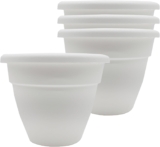 The HC Companies planters, White, 8 (Pack of 4)