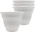 The HC Companies planters, White, 8 (Pack of 4)