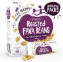 The Happy Snack Company Roasted Fava Beans, Sea Salt & Balsamic Vinegar Flavour Healthy Snacks, Plant Based Protein, Gluten Free Tasty Snacks, Vegan, 115 Calories, 25g Portion, Pack of 20.