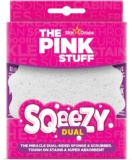 The Pink Stuff SQeeZY Dual Sided Scrubber Sponge – Scratch Free Solution for Ultimate Home Cleaning, Kitchens, Bathrooms, Oven, Outdoor use and more