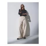 The Set 2 Pack Cord Wide Leg Jeans Cream/Black
