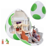 The Super Mario Galaxy Movie Yoshi Egg Playset Officially Licensed by Jakks Pacific, Includes 4cm & Exclusive Fire Mario Figures