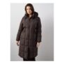 The Very Collection Curve Rib Detail Puffer Coat