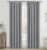 Thermal Blackout Pencil Pleat Curtains 2 Panels Light Blocking Noise Reducing – Light Grey 66×72 Inch