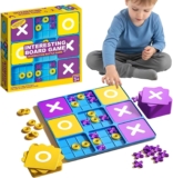 Tic Tac Toe XO Noughts and Crosses Game, Memory Chess Classic Board Games and Handheld Puzzles, Mastermind Fidgets Toys Travel Games for adults and Kid, Strategy Childrens Games