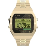 Timex Unisex T80 36mm Watch – Gold-Tone Stainless Steel – TW2V74300