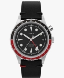 Timex Waterbury GMT Quartz Black Dial Mens Watch TW2W22800 (Free C&C)