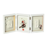 Tiny Love Double Photo Frame, Baby Hand and Footprint Kit, Baby Photo Frame Clay Kit, Newborn Hand & Feet Print Keepsake