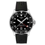 Tissot Seastar 1000 GMT Quartz Watch Sapphire Crystal 300M WR 40mm Black Model: T1208521705100