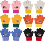 Toddler Gloves Age 2-4,6 Pairs Magic Gloves Kids Baby Glove Windproof and Warm,AntiStatic,Multiple Color Options