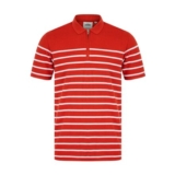 Tokyo Laundry Yarn-Dyed Stripe Cotton Pique Zip Polo Shirt