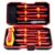 Tolsen 13pcs VDE Insulated Screwdriver Set Interchangeable in Case Magnetic Tip 1000V