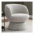 Tom Natural Woven Chenille Swivel Accent Tub Chair