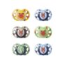 Tommee Tippee Fun Soothers 6-18m, 6-Pack, Silicone Teat, Orthodontic