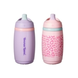 Tommee Tippee Insulated Spout Toddler Sippy Cup 2-Pack, Leak-Proof Handle