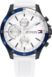 Tommy Hilfiger Analogue Multifunction Quartz Watch for Men with Stainless Steel or Silicone Bracelet