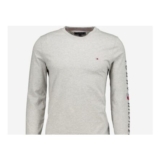 Tommy Hilfiger Grey Slim Fit Long Sleeve Top