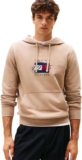 Tommy Hilfiger Mens Linear Flag Graphic Cotton Hoodie Size XXL
